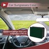 Unique Bargains Car Sunglasses Case Universal Faux Leather Rhinestones Metal 7.87"x 5.51" 1 Pc - 2 of 4