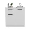 NicBex Modern Wooden Dresser with 3 Spacious Drawers and 1 Door Minimalist Closet Storage for Bedroom, Living Room, Hallway - 3 of 4