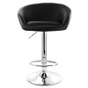 Elama 2 Piece Adjustable Faux Leather Bar Stool Set - 2 of 4