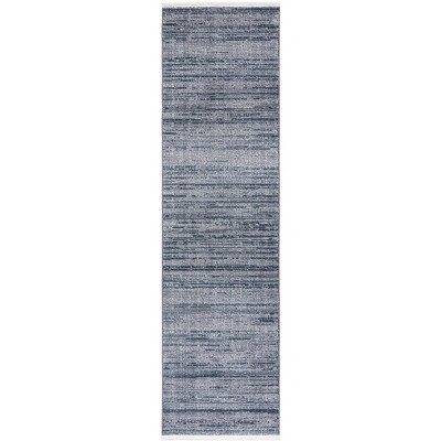 Mila MIL238 Power Loomed Indoor Runner Rug - Blue/Ivory - 2'2"x8'- Safavieh