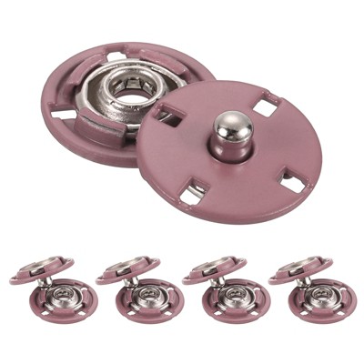 Unique Bargains Alloy Invisible Durable High Hardness Buckle Fasteners Press Studs Buttons 5 Pcs