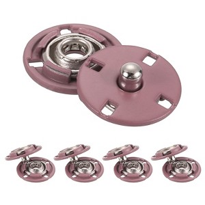 Unique Bargains Alloy Invisible Durable High Hardness Buckle Fasteners Press Studs Buttons 5 Pcs - 1 of 4