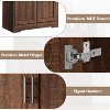 Tall Kitchen Pantry Cabinet, Storage Cabinet with Doors and Adjustable Shelves, Freestanding Large Utility Storage Cupboard for Dining Room - 4 of 4
