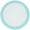 Northlight 22" Outdoor Retro Tulip Side Table, Blue and White - 3 of 4