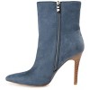 Journee Collection Womens Deandra Tru Comfort Foam Inside Zip Stiletto Booties Blue 12 - 2 of 4