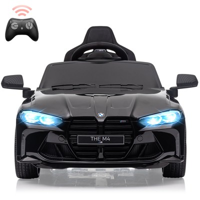Coucheta 12V BMW M4 Licensed Kids Ride-On Car w/ Parent Remote, 3-Speed Electric Vehicle with Bluetooth, MP3, LED Lights & Suspension for Ages 3-7