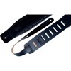Levy's DM1PD-BLK 3" Black Leather Guitar Strap - 3 of 4