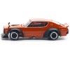 Skyline GT-R V8 Drift "Kenmeri" RHD (Right Hand Drive) Orange Metallic 1/64 Diecast Model Car by Pop Race - 3 of 4