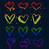Adult Design By Humans Rainbow Pride Hearts By Classmates Tank Top - 2 of 2