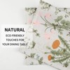 Aoibox Boho Placemats Set of 4, Linen Fabric Floral Place Mats for Kitchen Dining, Farmhouse Rustic Cloth Table Mats, Washable Botanical Party D¹Ècor - 4 of 4