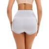 INSPIRE CHIC 3 Packs Women's Lace Mesh Light and Breathable Tummy Control Briefs High Waist Control Panties - 2 of 4