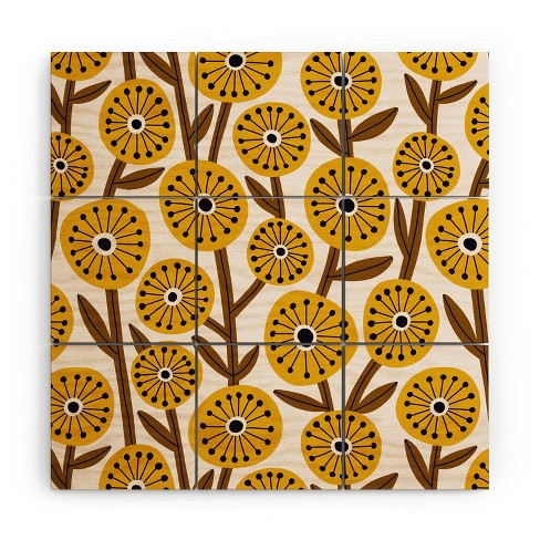 Alisa Galitsyna Mid Century Garden Wood Wall Mural - Society6 - image 1 of 2