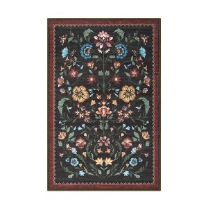 COZONY Vintage Printed Washable Runner Rug with Non-Slip Backing - 1 of 4