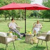 Yaheetech 15ft Twin Patio Parasol Outdoor Umbrella Market with Crank - 2 of 4