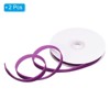 Unique Bargains Polyester Single Face Spool Ribbon for Gift Wrapping Flower 2 Pcs - 3 of 4