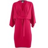 VENUS Womens Tie Front Dress  -  M, Dark Pink - 4 of 4