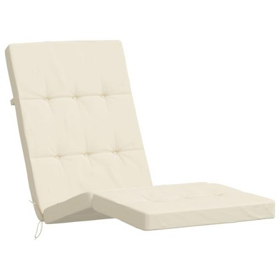 vidaXL 2 pcs Cream Oxford Fabric Deck Chair Cushions