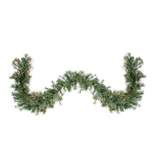 Northlight 9' x 12" Prelit Country Mixed Pine Artificial Christmas Garland - Clear Lights