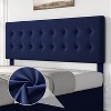 coucheta Upholstered Platform Bed Frame with 4 Storage Drawers Diamond Stitched Button Tufted Headboard Wooden Slats Support - 4 of 4