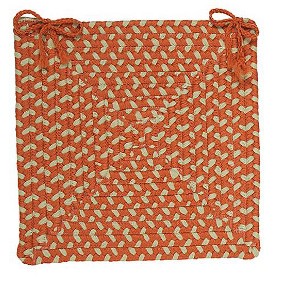 Colonial Mills Montego - Tangerine Chair Pad, Set of 4 - 1 of 2