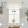 HLC.ME Isabella Floral Rod Pocket Lace Sheer Short Valance for Small Windows, Kitchen and Bathroom - 2 of 4