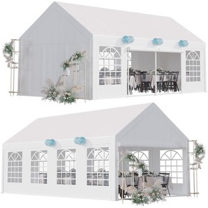 Large Party Tent, Heavy Duty Outdoor Event Tent, Wedding Tent with Removable Sidewalls & Church Windows - 1 of 4