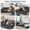 Modular Sectional Sofa - Couch with Chaise, Corduroy Couch, l Shaped Couches for Living Room - 2 of 4