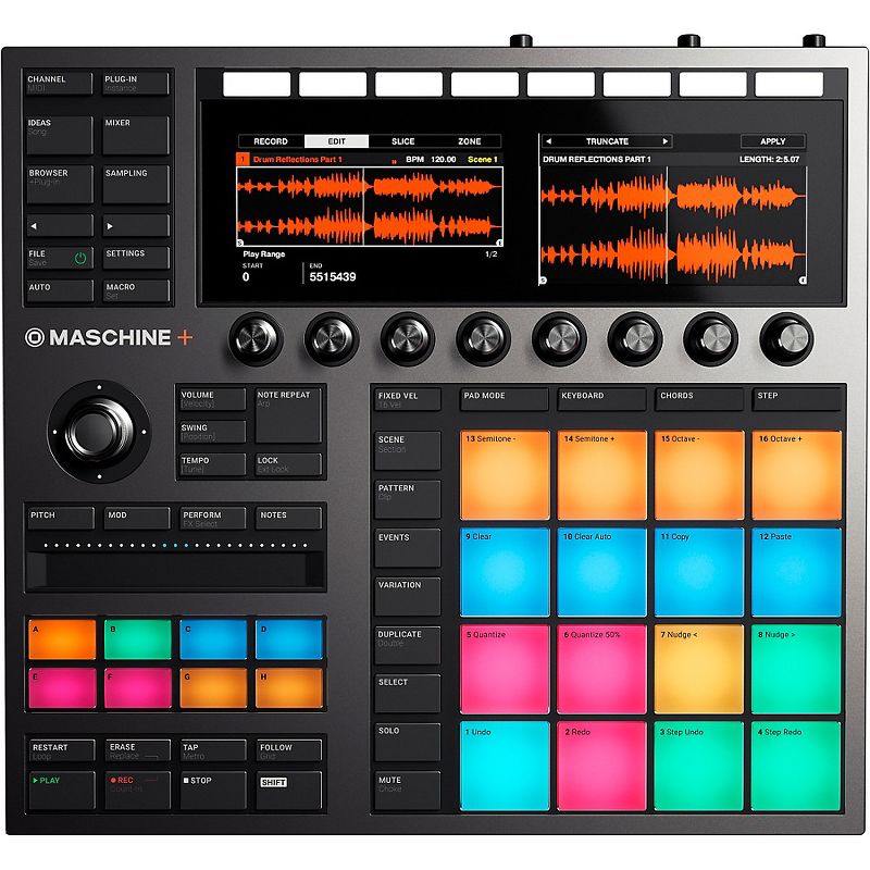 Native Instruments MASCHINE+ Standalone Groovebox and Sampler, 1 of 7