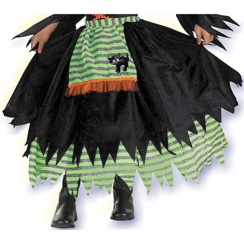 Disguise Toddler Girls' Storybook Witch Dress Costume, 3 of 4