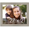 PosterPalooza | 27x21 Wide Barnwood Picture Frame, UV Acrylic, 6 Finishes - Grey, Brown, White, and Black - 2 of 4