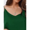 cheibear Women's Satin Cami Top Silky Strap Lounge Pajama Camisole 2025 - 4 of 4