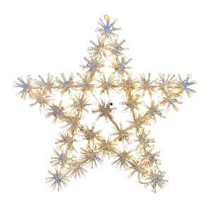 Season's Designs 3 ft Bethlehem Star Christmas Decoration 94 LED Cool White & Blue Flashing Lights Indoor/Outdoor Wall Hanging Plastic, White - 1 of 1