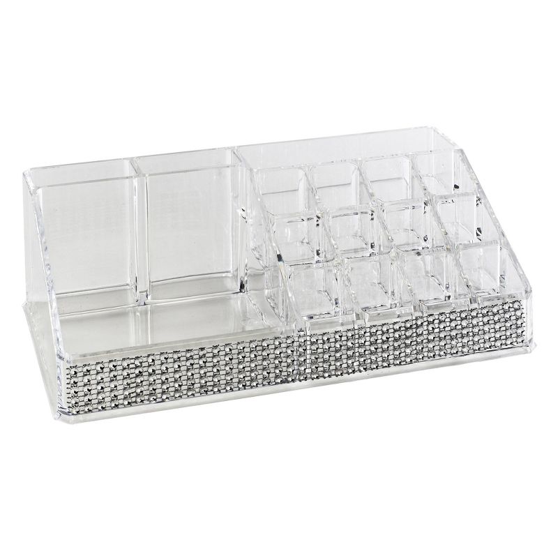 16 Sections Pave Diamond Design Cosmetic and Jewelry Holder Clear - Laura Ashley, 3 of 6