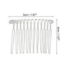 Unique Bargains No Slip Hair Side Combs Accessories Metal Everlasting Luxurious Finish 12Pcs - 2 of 4