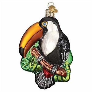 Old World Christmas Blown Glass Ornament for Christmas Tree, Toucan - 1 of 4