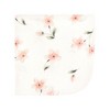 Hudson Baby Infant Girl Flannel Cotton Washcloths, Pink Dainty Floral 12 Pack, One Size - 3 of 4