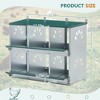 Kumasinova 3/6/8/4-Bay Metal Chicken Nesting Box( with Legs),Galvanized Steel Laying Box for Hens,Poultry Supplies with Egg Protection,Green - 2 of 4