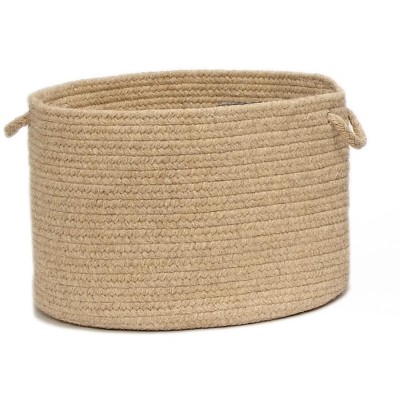 Colonial Mills Shear Natural Utility Basket, 18 by 12-Inch, Muslin Gold