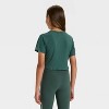 Girls' Ribbed T-Shirt - All In Motion™ - 2 of 3