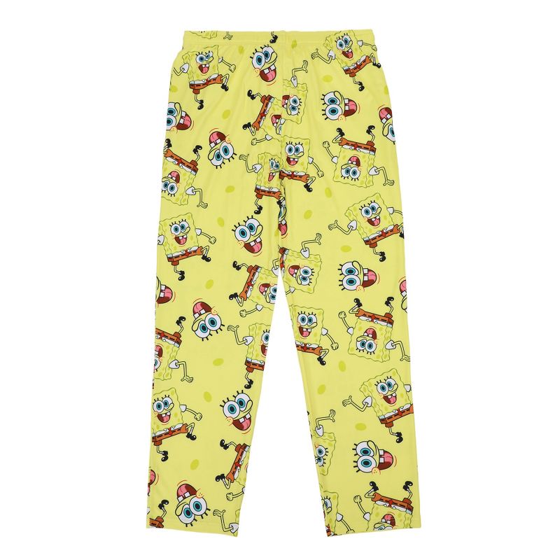 Men's Adult Yellow SpongeBob SquarePants Sleep Pants - Bikini Bottom Comfort, 3 of 4