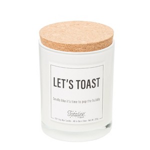 Totalee Gift Let's Toast Soy Candle Wax White 7.76 oz Burn Time: 40 - 1 of 1