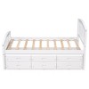 Twin Size Solid Wood Platform Storage Bed with 6 Drawers - 4 of 4