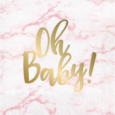 Baby girl shop shower napkins