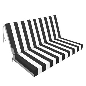 PAGED Outdoor Loveseat Cushion Set,48x24x4.5 inch,Waterproof Deep Seat Cushions for Patio Furniture,Double Seat (1 seat+2 back cushions) - 1 of 4