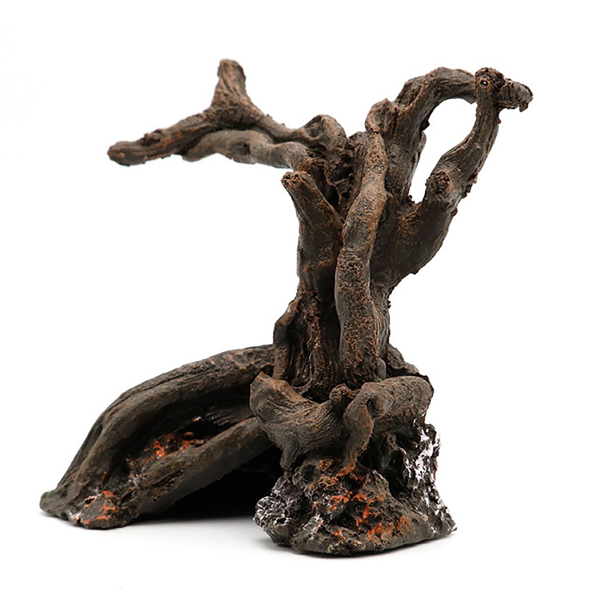 Hermit Crab Climbing Toy Resin Tree Trunk Ornament Aquarium Decoration for Reptile Lizard Newt Hermit Crab Y330 Simulated Tree Roots