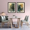 FONTOI Tropical Palm Leaf Wall Art 2pcs Botanical Wall Decor Living Room, Sofa Background Wall Hanging for Hallway, Green 24"* 32"*1.2" - 2 of 4