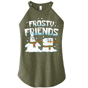 Women's - SpongeBob SquarePants - Frosty Friends Graphic High Neck Tank - 1 of 4