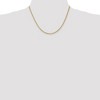 Black Bow Jewelry 2mm, 14k Yellow Gold, Solid Franco Chain Necklace - 2 of 4
