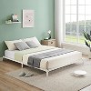 6-Inch Metal Full Bed Frame, Low Profile Platform Bed, Heavy Duty Mattress Foundation, No Box Spring Needed, Easy Assembly - White - 2 of 4