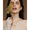 Layered Star & Coin Necklace - 14K Gold Plated Paperclip Choker for Women, Retro Gift - 3 of 4